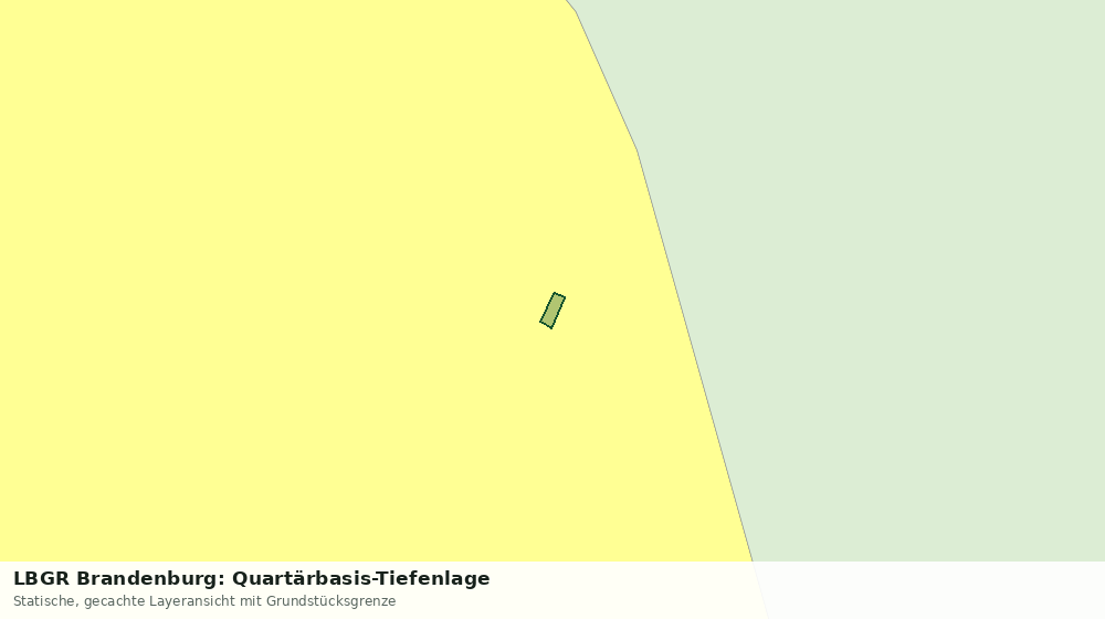 Statische Kartenansicht: LBGR Brandenburg: Quartärbasis-Tiefenlage