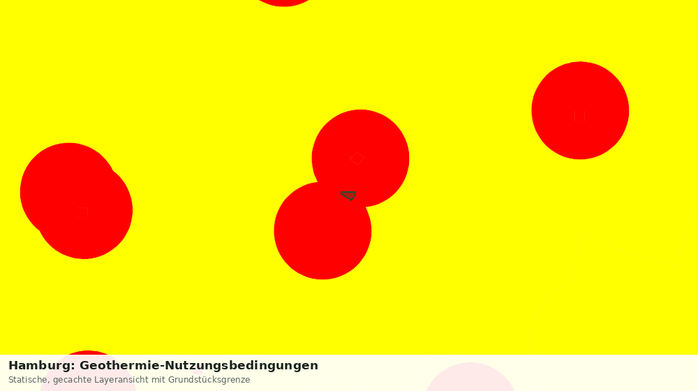 Statische Kartenansicht: Hamburg: Geothermie-Nutzungsbedingungen