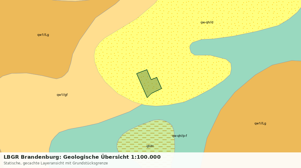 Statische Kartenansicht: LBGR Brandenburg: Geologische Übersicht 1:100.000