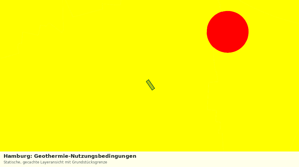 Statische Kartenansicht: Hamburg: Geothermie-Nutzungsbedingungen