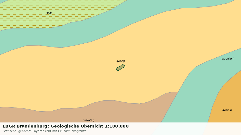 Statische Kartenansicht: LBGR Brandenburg: Geologische Übersicht 1:100.000