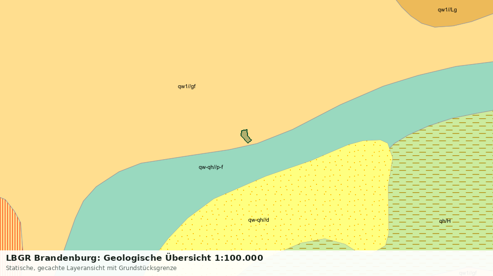 Statische Kartenansicht: LBGR Brandenburg: Geologische Übersicht 1:100.000