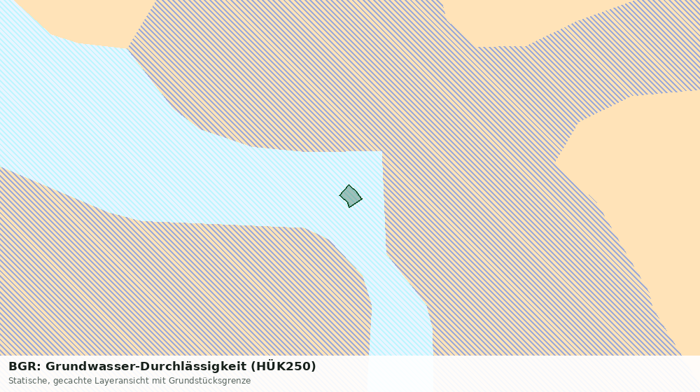 Statische Kartenansicht: BGR: Grundwasser-Durchlässigkeit (HÜK250)