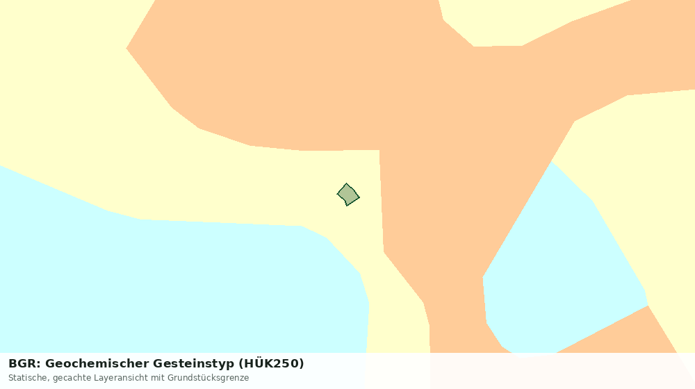 Statische Kartenansicht: BGR: Geochemischer Gesteinstyp (HÜK250)