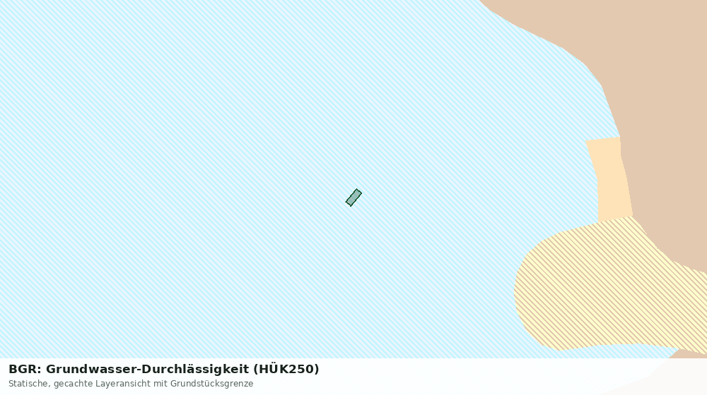 Statische Kartenansicht: BGR: Grundwasser-Durchlässigkeit (HÜK250)