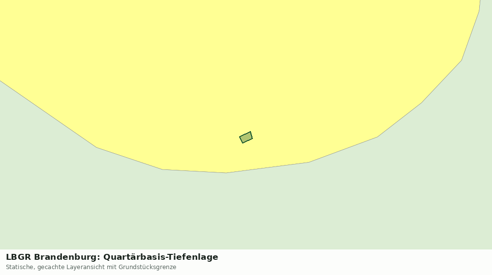 Statische Kartenansicht: LBGR Brandenburg: Quartärbasis-Tiefenlage