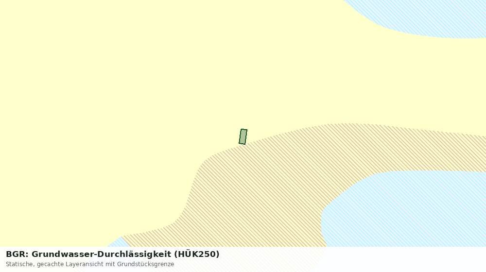 Statische Kartenansicht: BGR: Grundwasser-Durchlässigkeit (HÜK250)