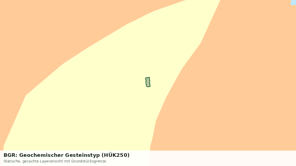 Statische Kartenansicht: BGR: Geochemischer Gesteinstyp (HÜK250)