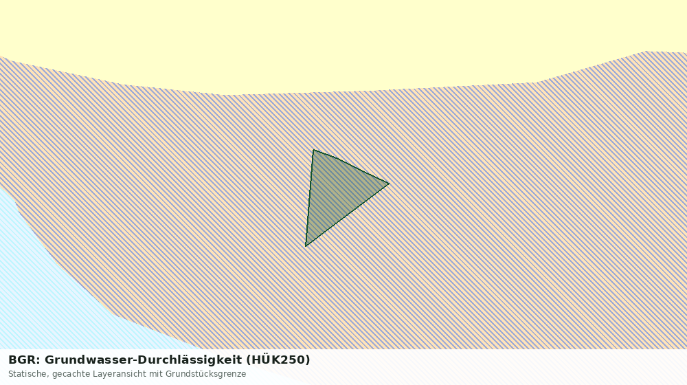 Statische Kartenansicht: BGR: Grundwasser-Durchlässigkeit (HÜK250)