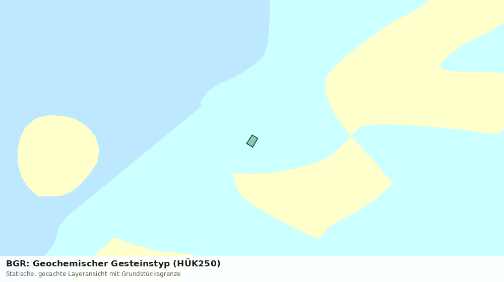 Statische Kartenansicht: BGR: Geochemischer Gesteinstyp (HÜK250)
