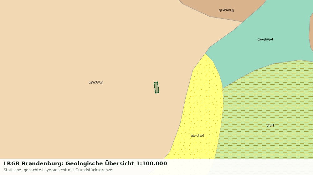 Statische Kartenansicht: LBGR Brandenburg: Geologische Übersicht 1:100.000