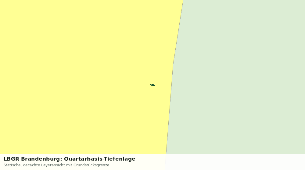 Statische Kartenansicht: LBGR Brandenburg: Quartärbasis-Tiefenlage