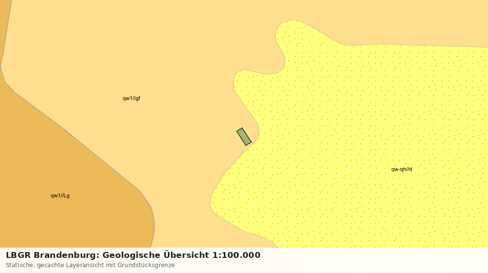 Statische Kartenansicht: LBGR Brandenburg: Geologische Übersicht 1:100.000