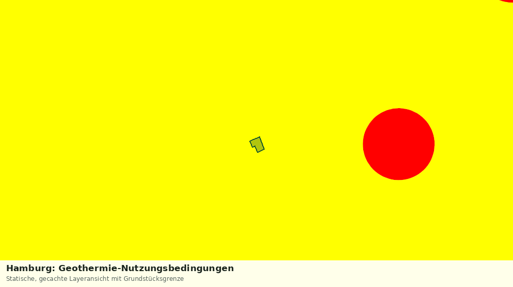 Statische Kartenansicht: Hamburg: Geothermie-Nutzungsbedingungen