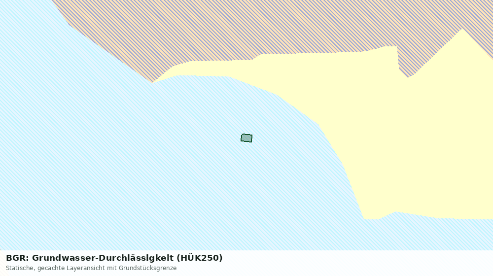 Statische Kartenansicht: BGR: Grundwasser-Durchlässigkeit (HÜK250)