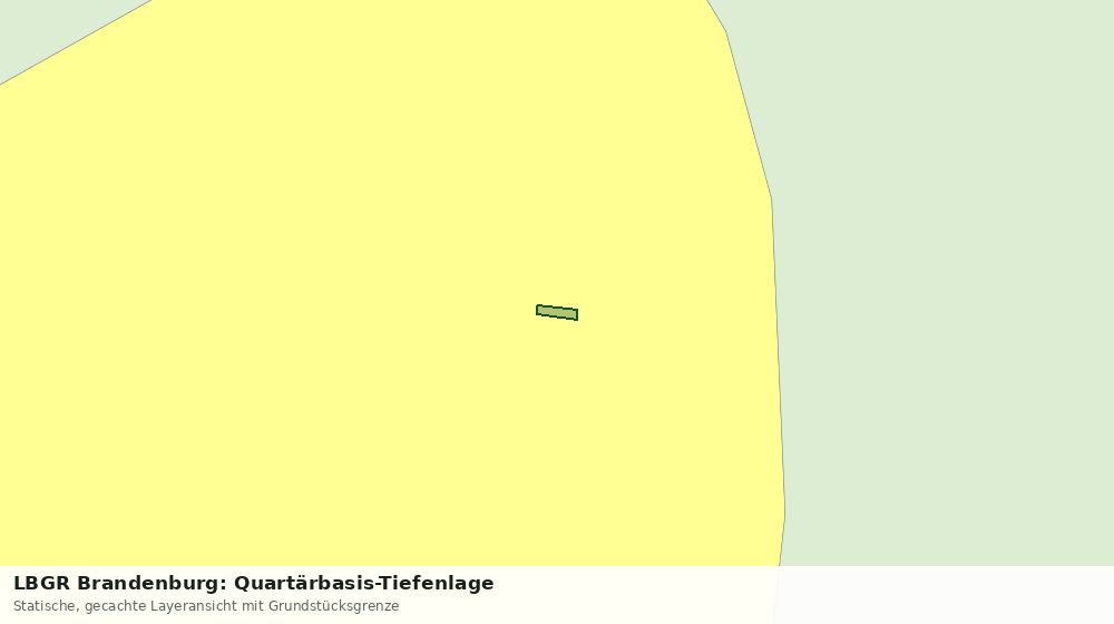 Statische Kartenansicht: LBGR Brandenburg: Quartärbasis-Tiefenlage