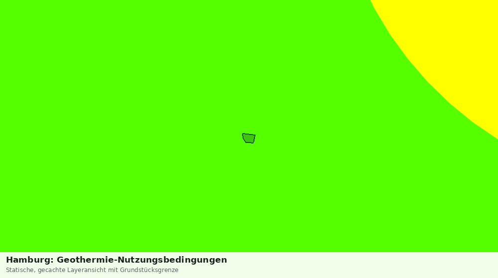 Statische Kartenansicht: Hamburg: Geothermie-Nutzungsbedingungen