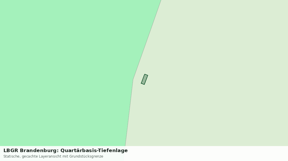 Statische Kartenansicht: LBGR Brandenburg: Quartärbasis-Tiefenlage