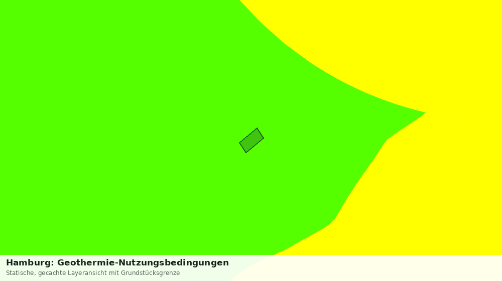 Statische Kartenansicht: Hamburg: Geothermie-Nutzungsbedingungen