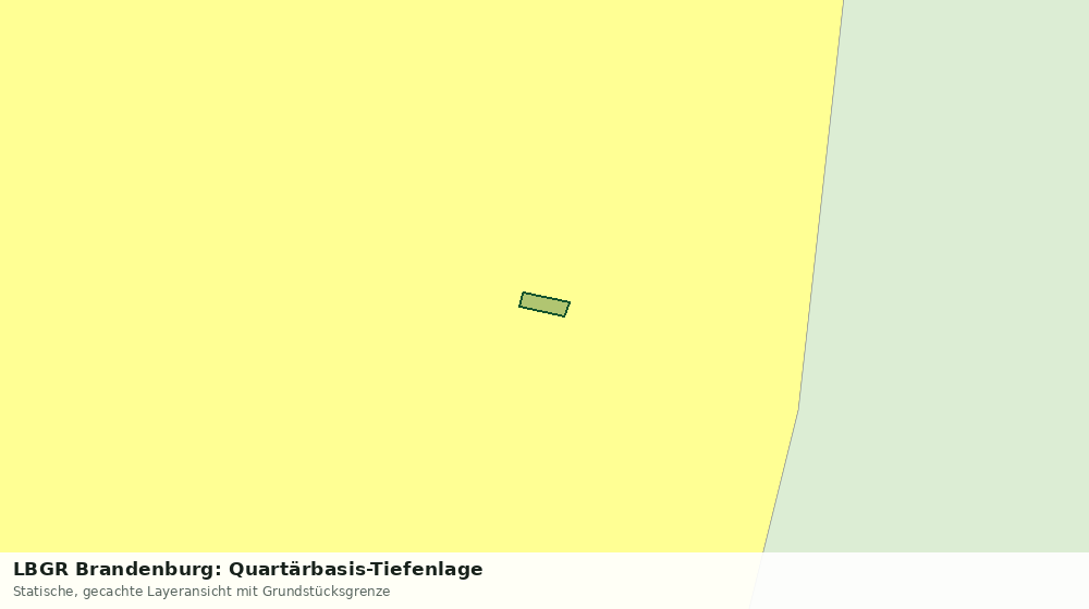 Statische Kartenansicht: LBGR Brandenburg: Quartärbasis-Tiefenlage