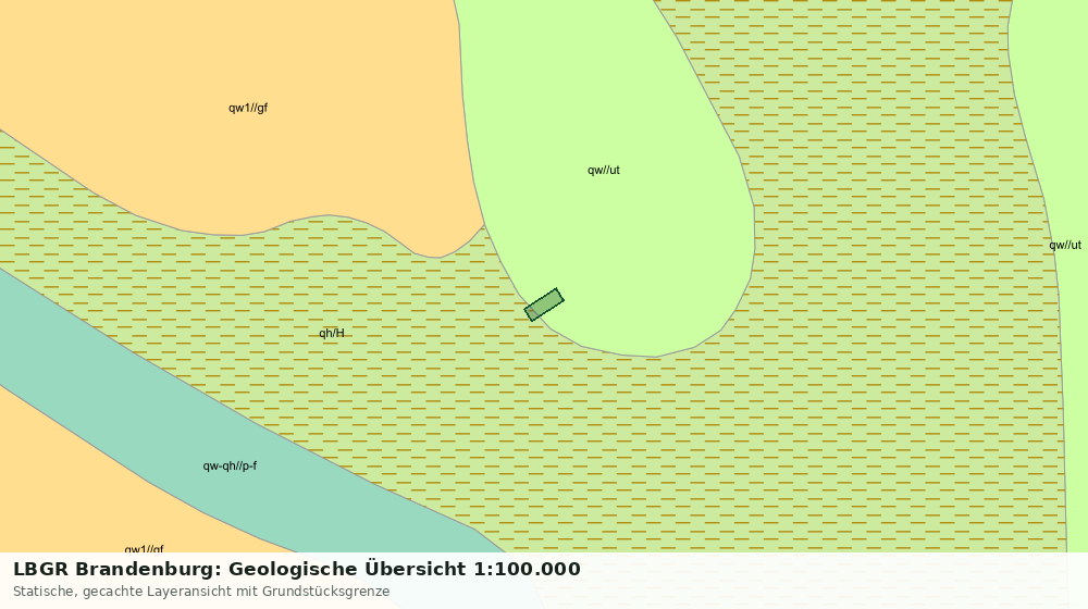 Statische Kartenansicht: LBGR Brandenburg: Geologische Übersicht 1:100.000