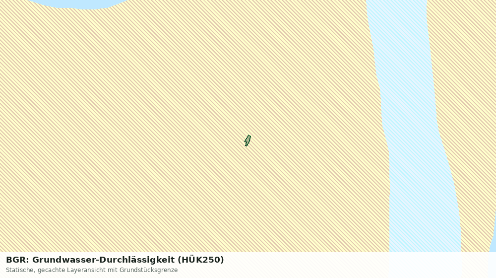 Statische Kartenansicht: BGR: Grundwasser-Durchlässigkeit (HÜK250)