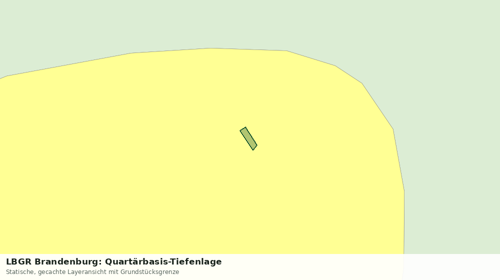 Statische Kartenansicht: LBGR Brandenburg: Quartärbasis-Tiefenlage