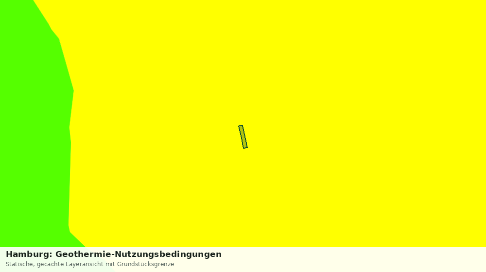 Statische Kartenansicht: Hamburg: Geothermie-Nutzungsbedingungen