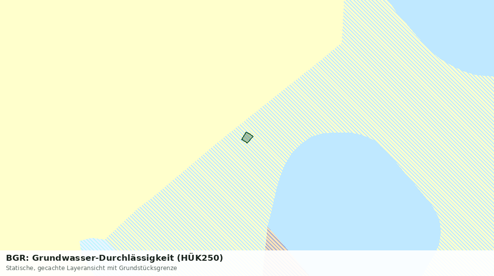 Statische Kartenansicht: BGR: Grundwasser-Durchlässigkeit (HÜK250)