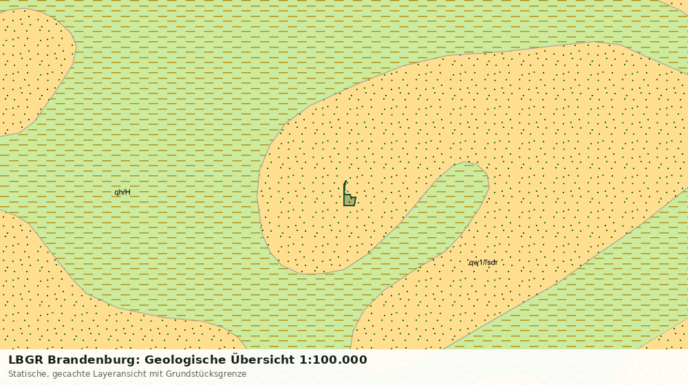 Statische Kartenansicht: LBGR Brandenburg: Geologische Übersicht 1:100.000