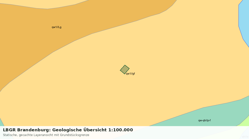 Statische Kartenansicht: LBGR Brandenburg: Geologische Übersicht 1:100.000