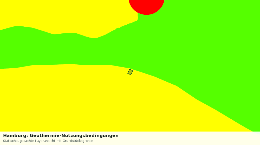 Statische Kartenansicht: Hamburg: Geothermie-Nutzungsbedingungen