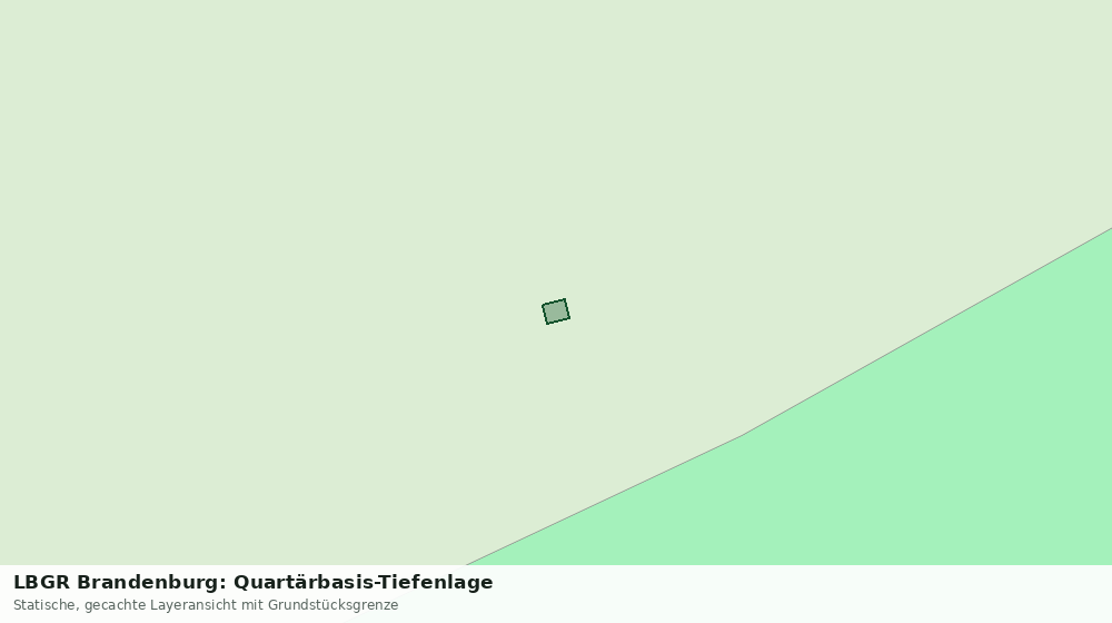 Statische Kartenansicht: LBGR Brandenburg: Quartärbasis-Tiefenlage