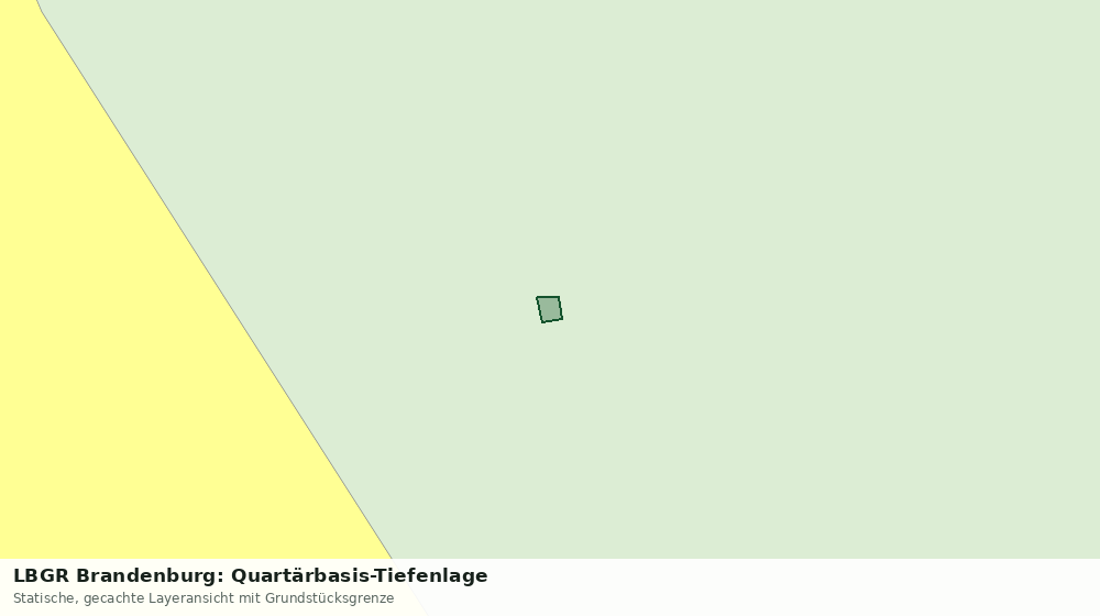 Statische Kartenansicht: LBGR Brandenburg: Quartärbasis-Tiefenlage