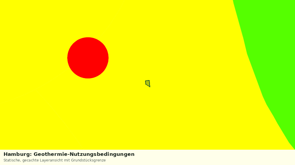 Statische Kartenansicht: Hamburg: Geothermie-Nutzungsbedingungen