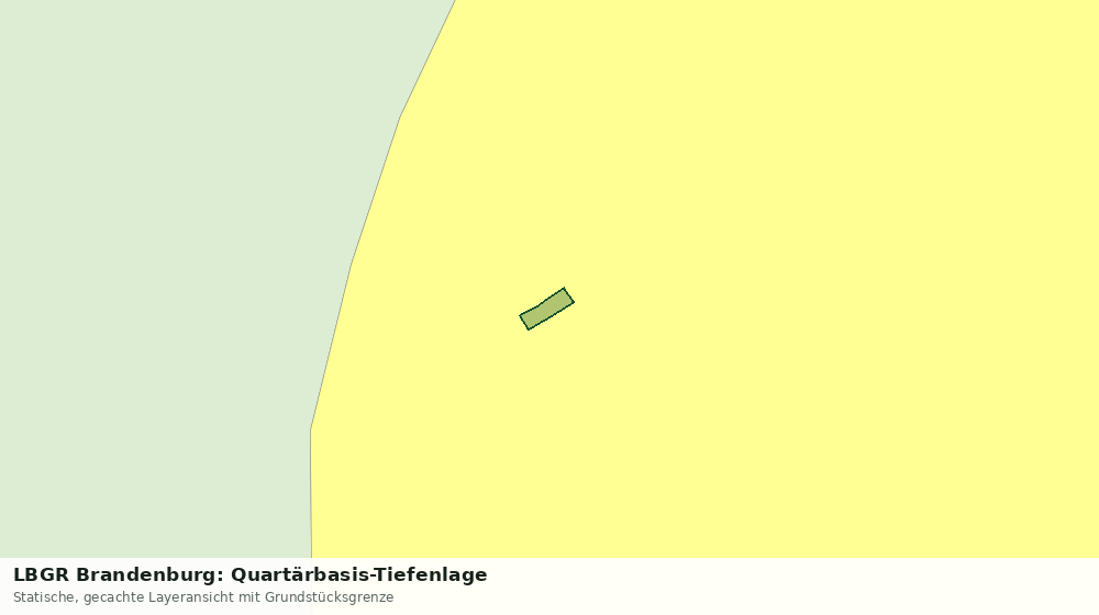 Statische Kartenansicht: LBGR Brandenburg: Quartärbasis-Tiefenlage