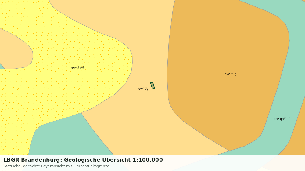 Statische Kartenansicht: LBGR Brandenburg: Geologische Übersicht 1:100.000