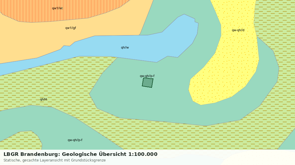Statische Kartenansicht: LBGR Brandenburg: Geologische Übersicht 1:100.000