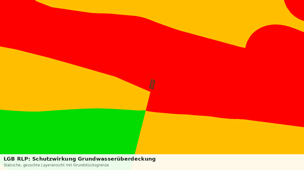 Statische Kartenansicht: LGB RLP: Schutzwirkung Grundwasserüberdeckung