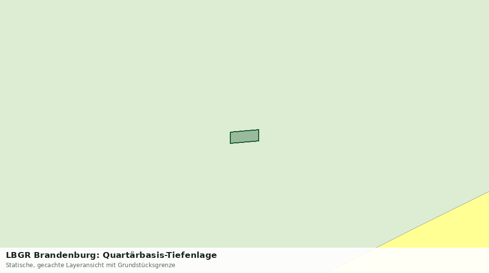 Statische Kartenansicht: LBGR Brandenburg: Quartärbasis-Tiefenlage