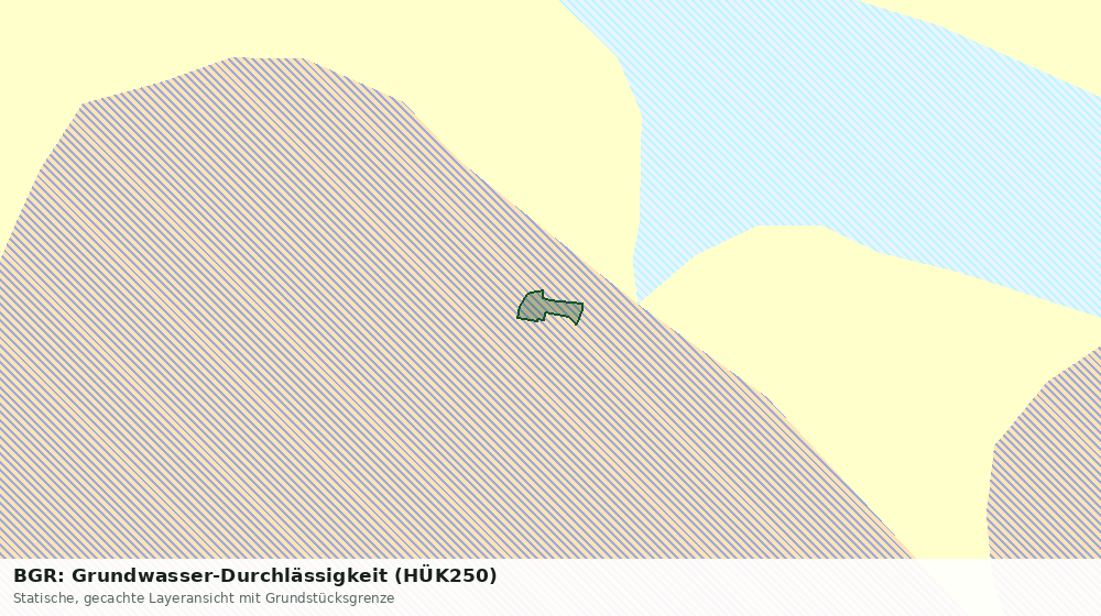 Statische Kartenansicht: BGR: Grundwasser-Durchlässigkeit (HÜK250)