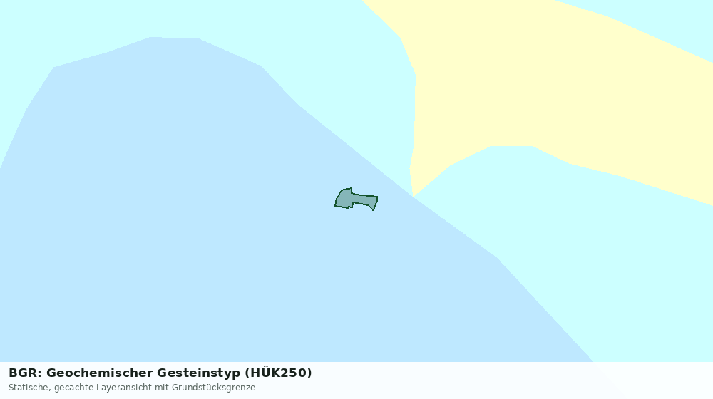Statische Kartenansicht: BGR: Geochemischer Gesteinstyp (HÜK250)
