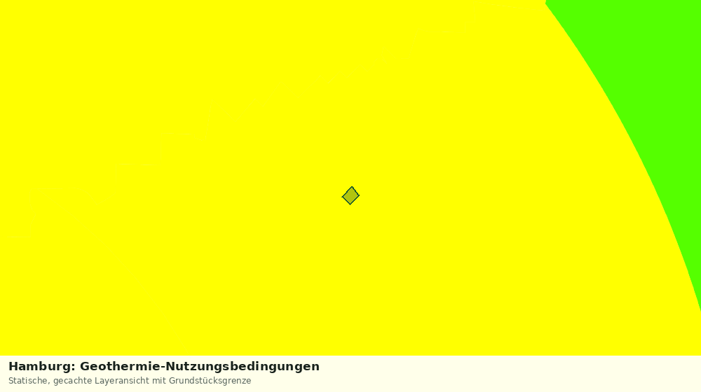 Statische Kartenansicht: Hamburg: Geothermie-Nutzungsbedingungen