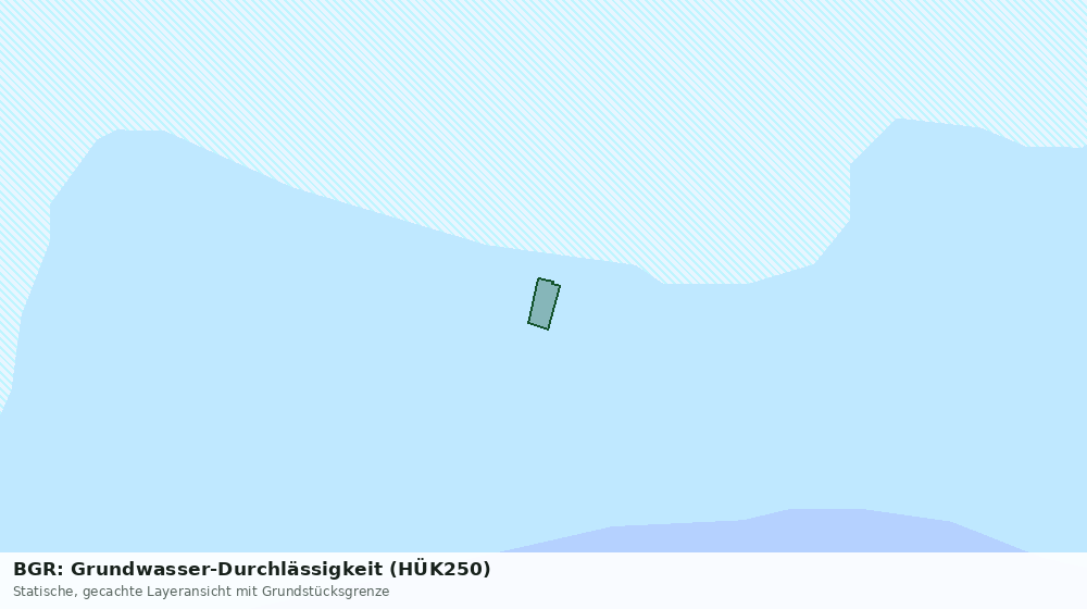Statische Kartenansicht: BGR: Grundwasser-Durchlässigkeit (HÜK250)