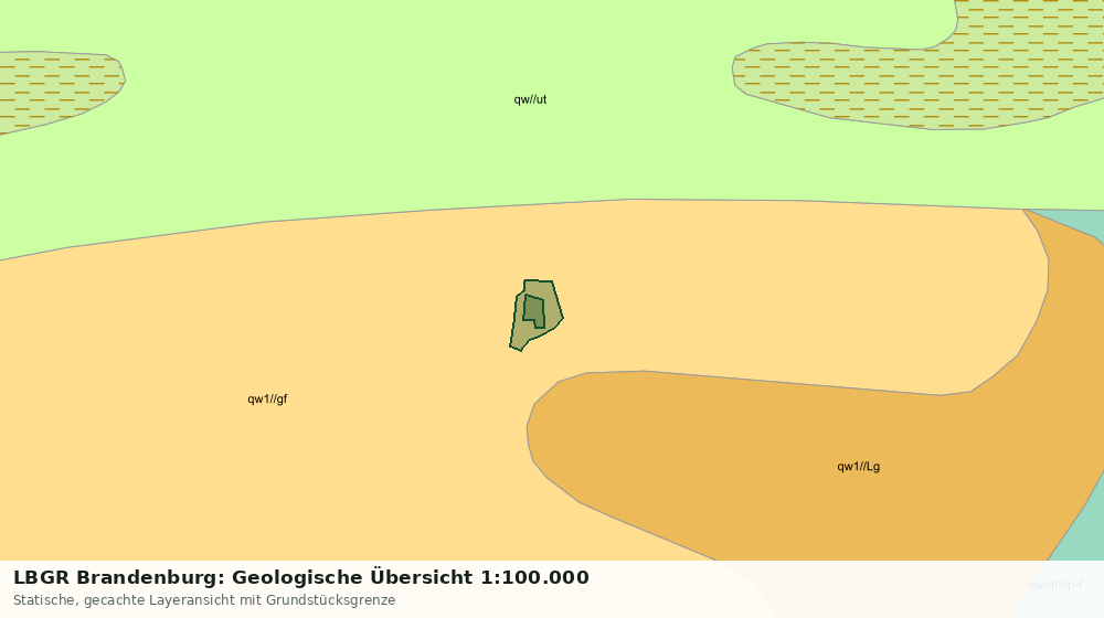 Statische Kartenansicht: LBGR Brandenburg: Geologische Übersicht 1:100.000