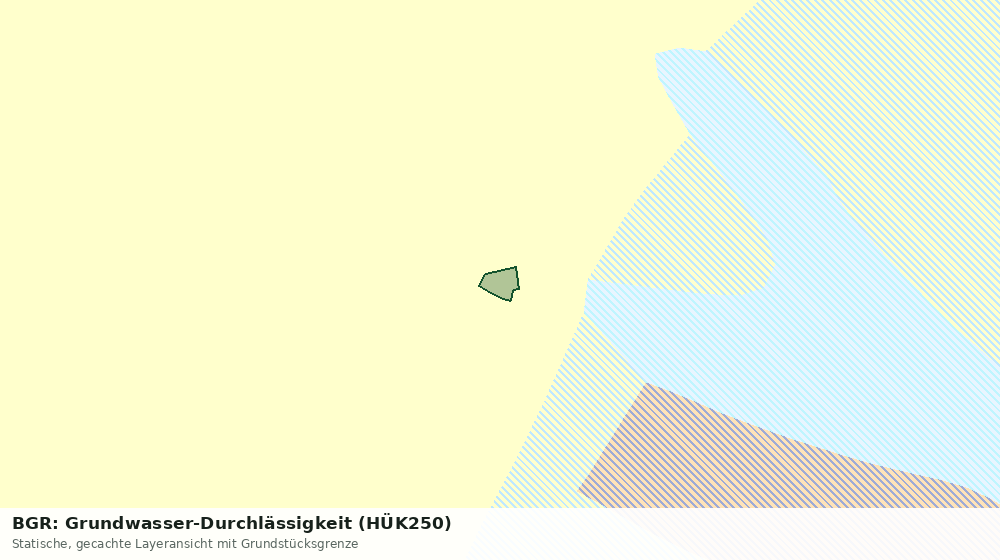Statische Kartenansicht: BGR: Grundwasser-Durchlässigkeit (HÜK250)