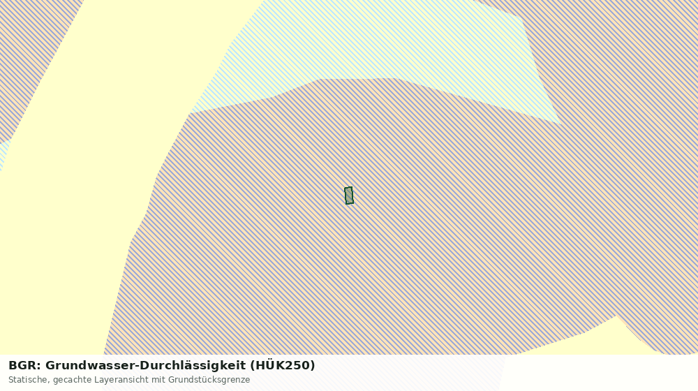 Statische Kartenansicht: BGR: Grundwasser-Durchlässigkeit (HÜK250)
