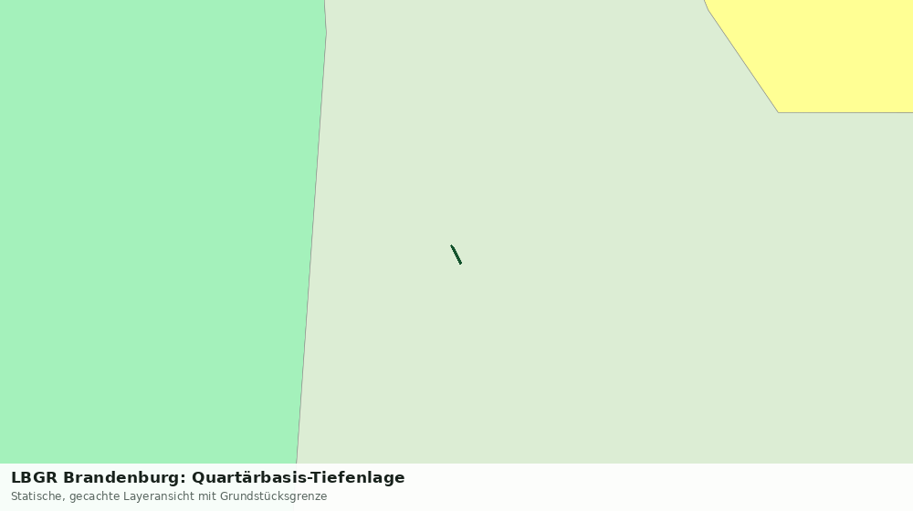 Statische Kartenansicht: LBGR Brandenburg: Quartärbasis-Tiefenlage