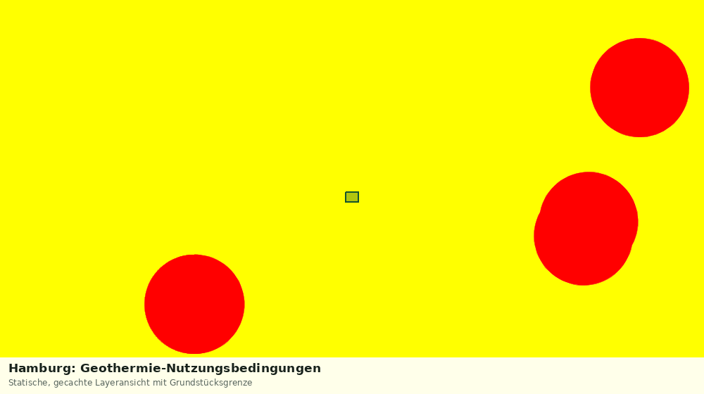 Statische Kartenansicht: Hamburg: Geothermie-Nutzungsbedingungen
