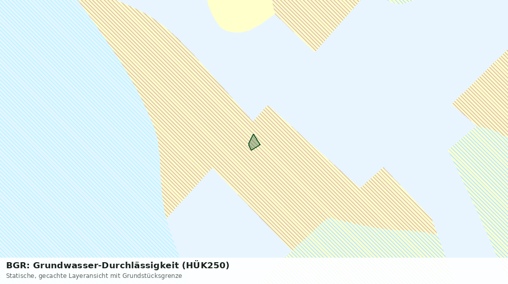 Statische Kartenansicht: BGR: Grundwasser-Durchlässigkeit (HÜK250)